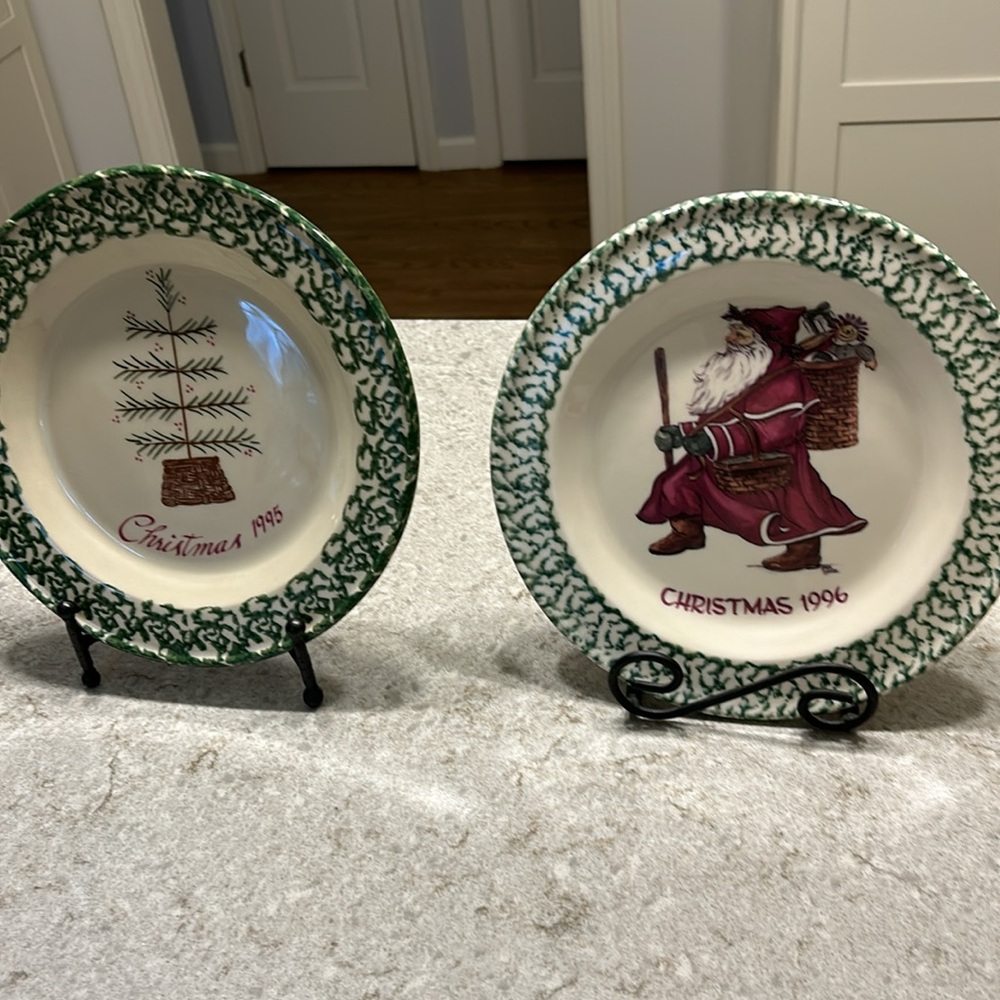 Christmas Plates, Collectors Edition 1995 and 1996